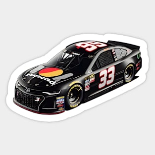 cool black nascar car, greatest grand prix champion Sticker